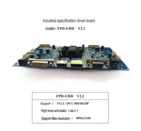 FPD-UHD TFT LCD AD Control Board High grade anti-static（4KV）4096x2160