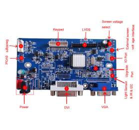 JZ-VD68 TFT LCD AD Control driver Board with VGA+DVI inputs