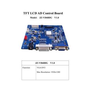 JZ-VD68DG TFT LCD monitor control...