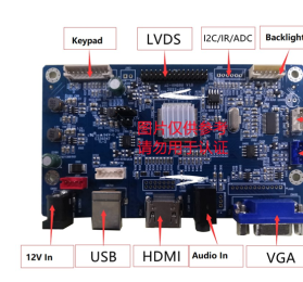 JZ-VH68U TFT LCD monitor controller board with VGA+ HDMI Support USB standard