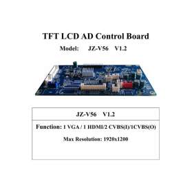 JZ-V56 V1.2 driver board VGA, CVBS, CVBS , USB, YPbPr HDMI / DVI