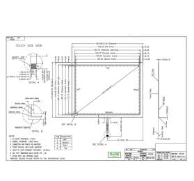 8.0 inch 4-wire resistance touch screen AMT9556