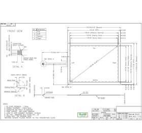 6.4 inch 4-wire resistance touch screen AMT9525