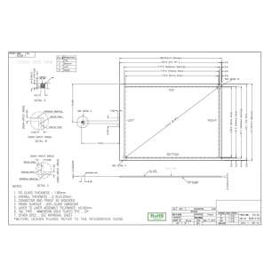 8.48inch 4-wire resistance touch screen AMT9536