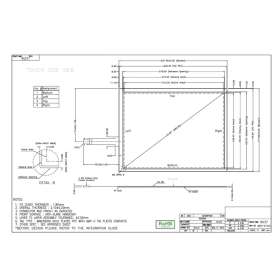 10.45 inch 4-wire resistance touch screen AMT9537