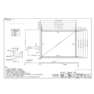 10.45 inch 4-wire resistance touch screen AMT9537