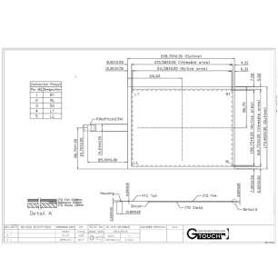 10.4inch 5 Wire Resistive Touch Panel GP-104F-5M-NB06B