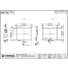 T190S-5RB045N-ZA18R0-300PH 19 inch five wire resistive touch screen